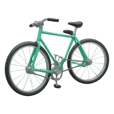 bike with wheels made out of glass sticker