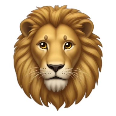 Lion mélanger avec un lion sticker