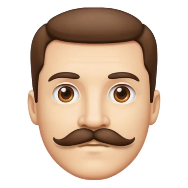 Personne avec une moustache  sticker