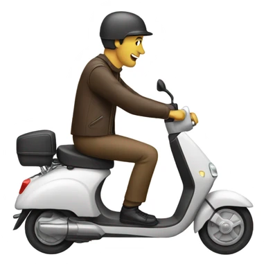 Riding e scooter  sticker