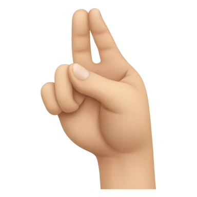 Asian hand sign of a heart index finger and thumb  sticker