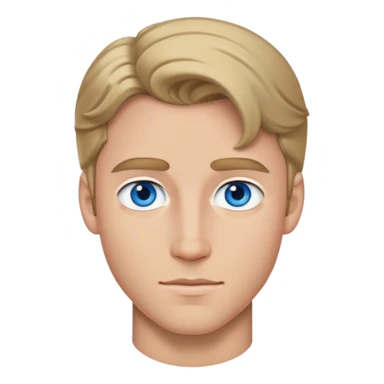 Prince Charming with blue eyes ad dark blonde hair sticker