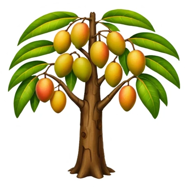 Mango tree, very minimal mangos sticker