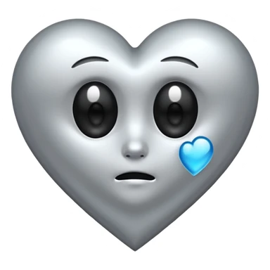 heart with a single black tear sticker
