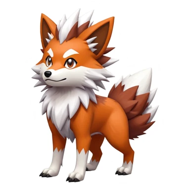 Lycanroc dusk form Pokémon  sticker