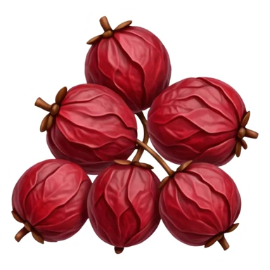 Three dried cranberries  sticker