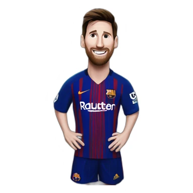 Messi winning champions league sticker
