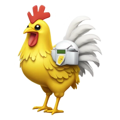 Chica fnaf chicken robot sticker