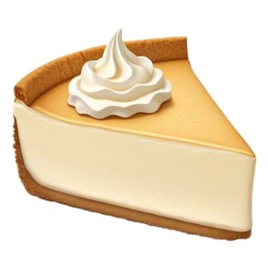 A peace of cream cheesecake  sticker