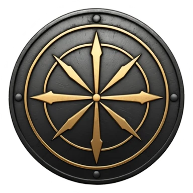 Minimal emoji, gothic metal coin made of black steel, engraved word FORTUNA at the center, ancient industrial aesthetic, worn metal texture, no glow, no neon, flat emoji design, centered, transparent background sticker