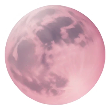 pastel pink moon sticker