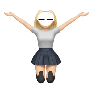 Girl on hands and knees with head down and butt in the air sticker