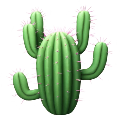 Pink kaktus sticker