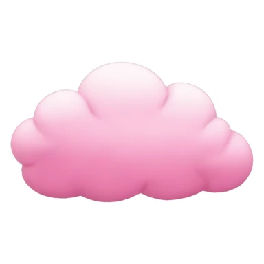 Faceless Pink cloud sticker