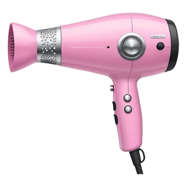 pink elegant blow dryer decorated with sparkles sticker