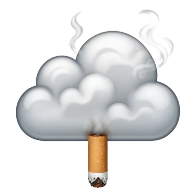 Cigarette Smoke Curl sticker