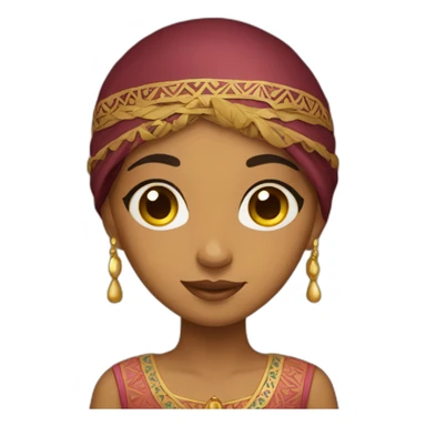 Maroccan girl sticker