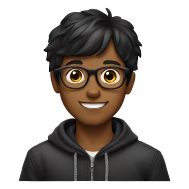  boy with glasses holding Rottweiler  sticker