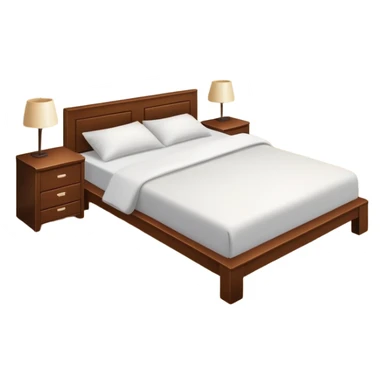 neat and tidy bedroom with everything in place, simple and inviting sticker