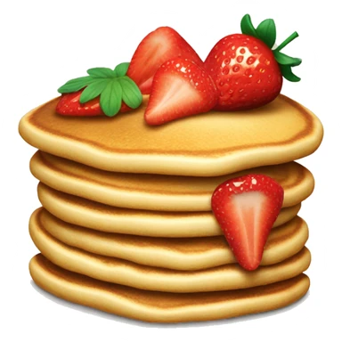 Pancakes with strawberry’s on top  sticker