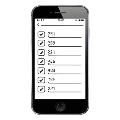 Minimalistic flat vector icon, iOS style, thin black contour on white background. Smartphone with code brackets <> on the screen. Clean, no text, no shadows sticker