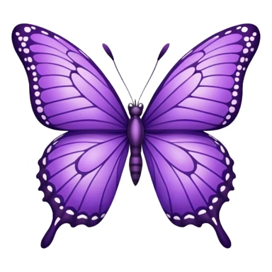 purple butterfly sticker