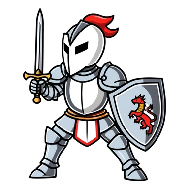 Knight Saint George slaying a dragon sticker