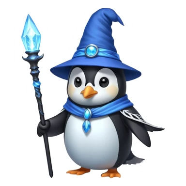 Penguin Wizard sticker