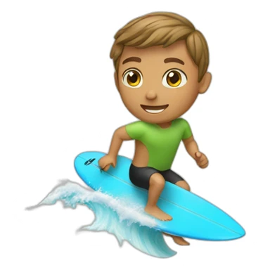 surfing beginner sticker