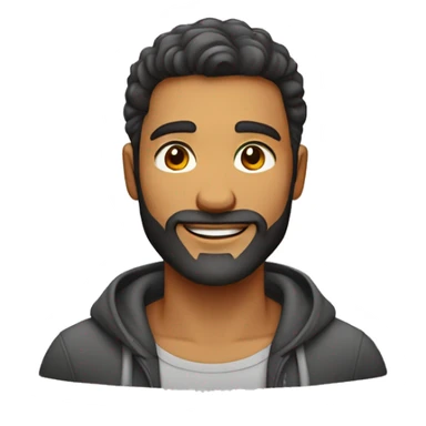 Homem moreno,sem barba,cabelo liso para o lado, casaco vermelho  sticker