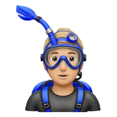 diver snorkel sticker