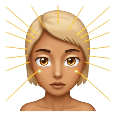 67 with lasers shooting out from its eyes sticker