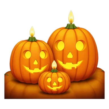 🍁☕📖 Cozy autumn evening with a warm coffee and a book🎃🕯️🍂 Pumpkin candles glowing on a fall night sticker