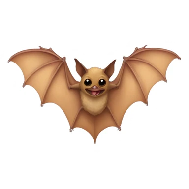 brown flower bat sticker