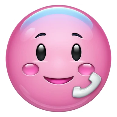 pink caller id bubble sticker