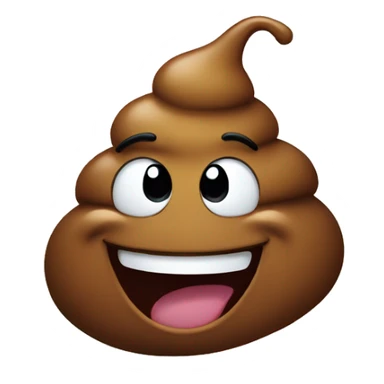 laughing poop sticker