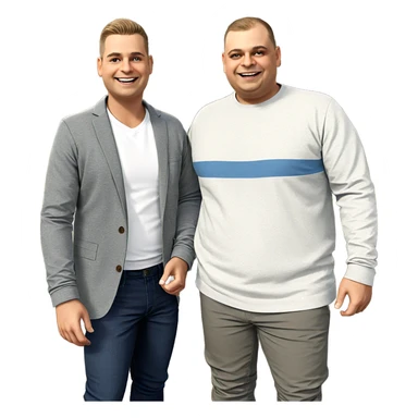 smiling boys outdoors together sticker