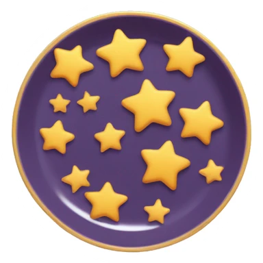 Plate with small stars ✨  sticker