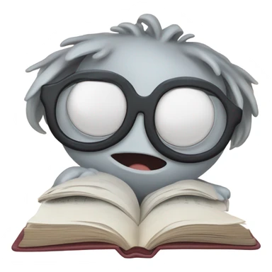 Bookworm sticker