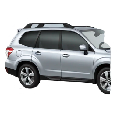 Silver subaru forester sticker