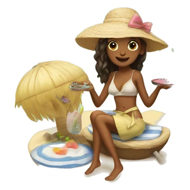 girly Island  sticker