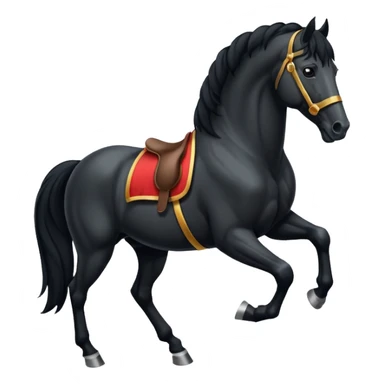 Black Spaniard horse  sticker