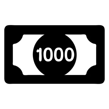 Philippines 1,000 peso bill sticker