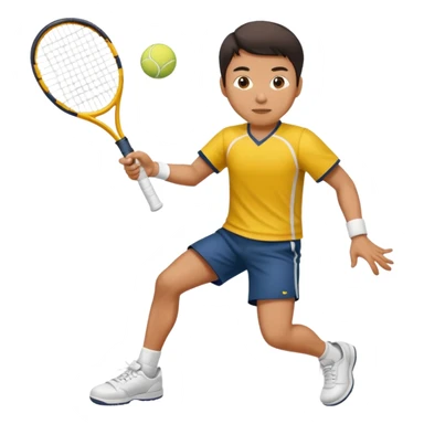 An Asian guy that plays tennis from USC sticker