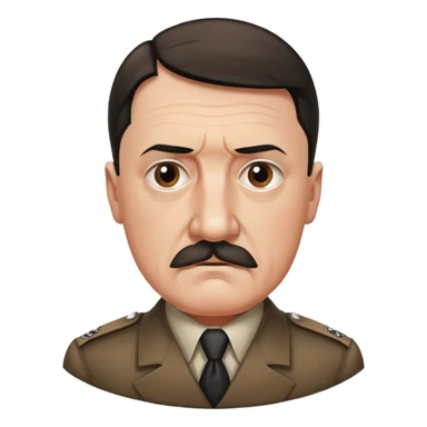 adolf hitler tiny moustache sticker