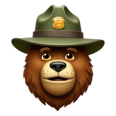 Smokey the bear sticker