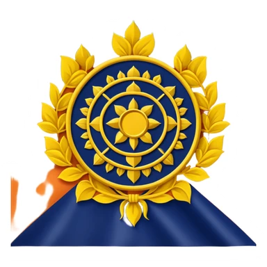 Maurya empire flag sticker