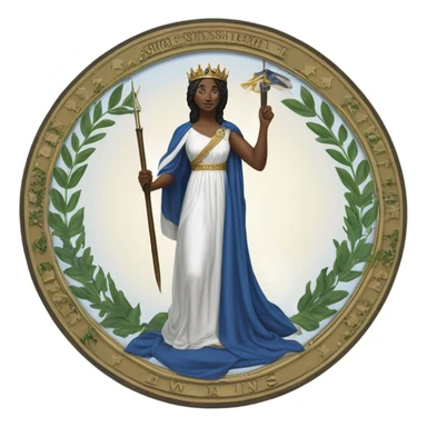 Virginia state flag sticker