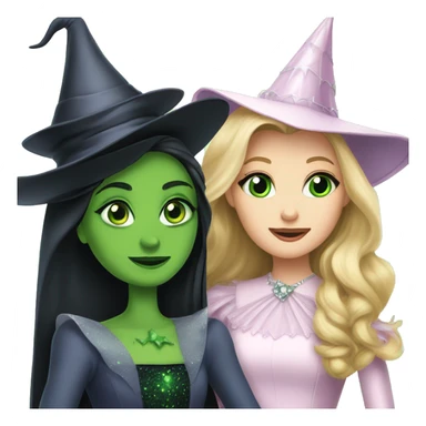 Glinda and Elphaba together  sticker