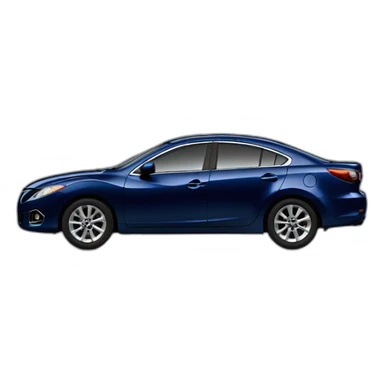 2009 Mazda 6 (Dark Blue) (Side Profile, iOS) sticker